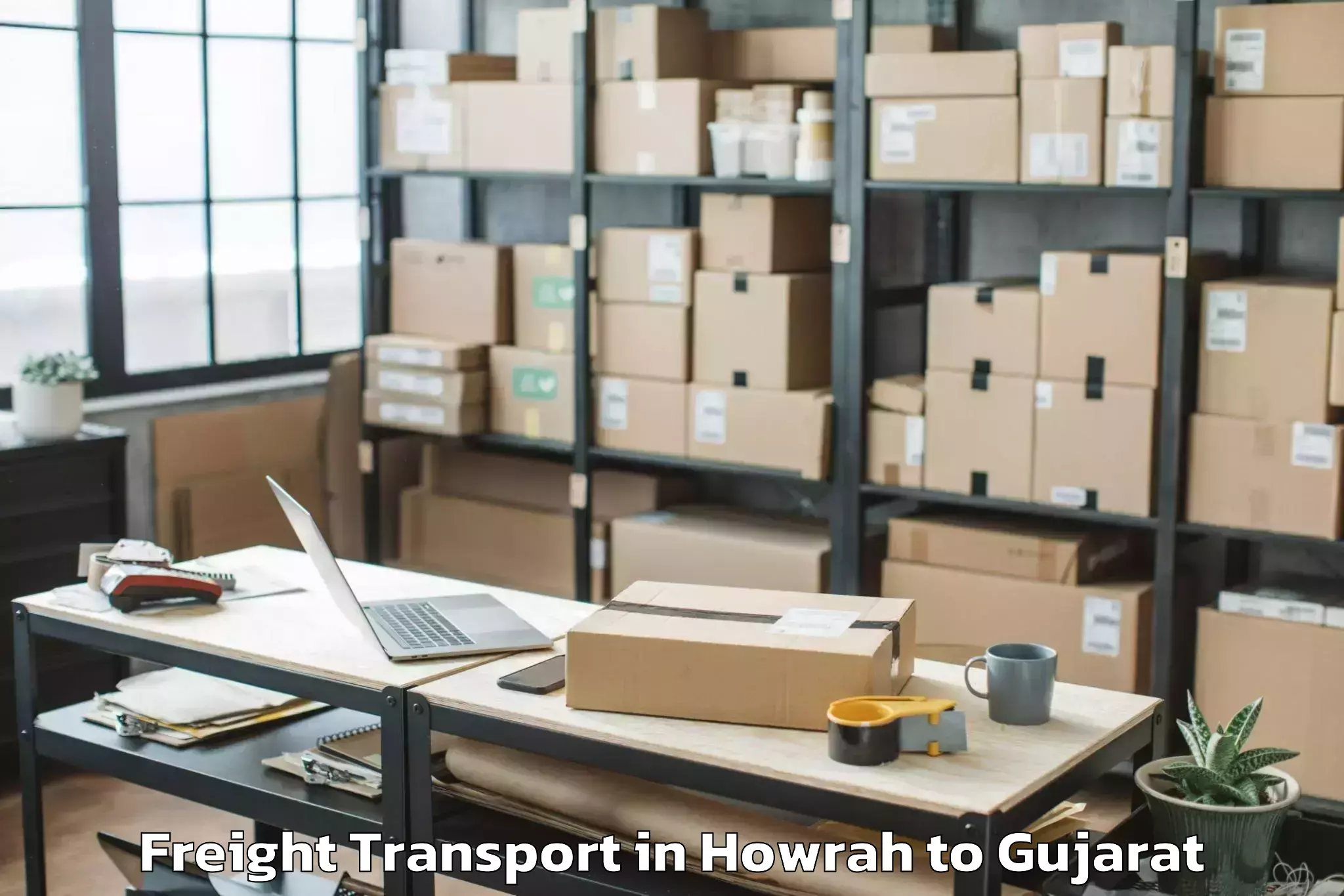 Comprehensive Howrah to Upleta Freight Transport